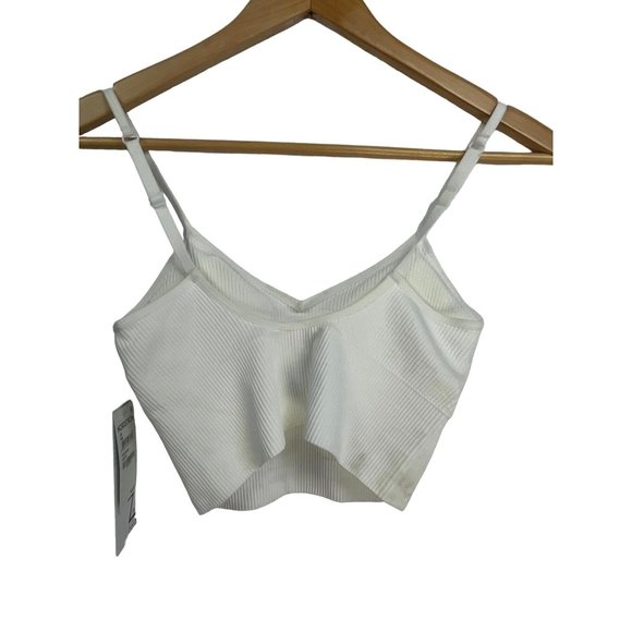 Z by Zella Tops - Z by Zella Ribbed White Seamless Longline Bralette for Women - XS NWT
